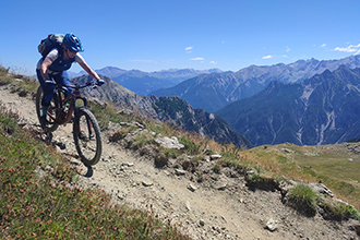 Riding in the French Alps